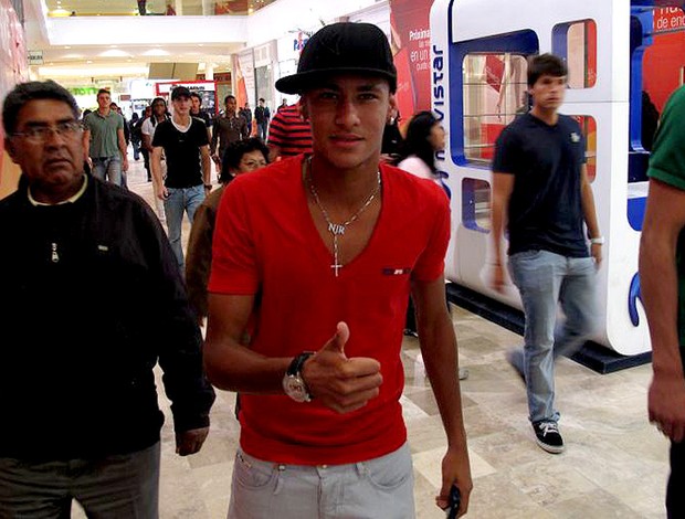 neymar passeio em shopping seleção brasileira sub-20