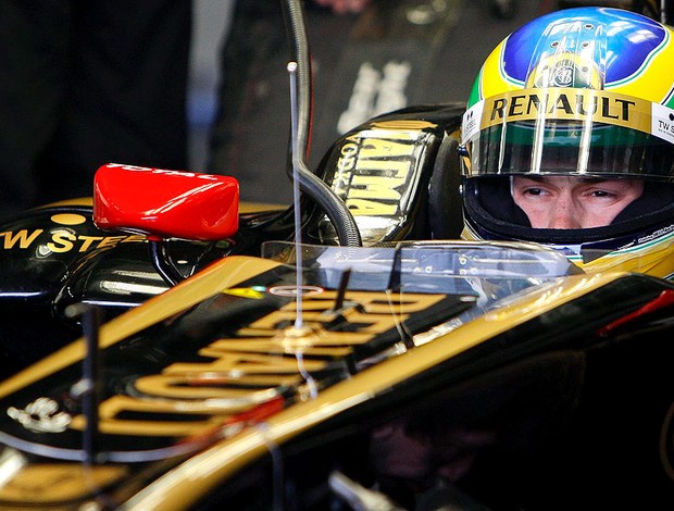 Bruno Senna no teste em Jerez (Foto: EFE)