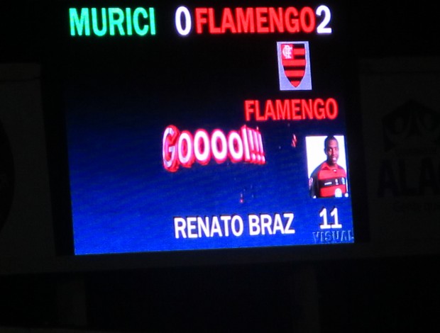 Renato Flamengo placar Rei Pelé (Foto: Richard Souza / Globoesporte.com)