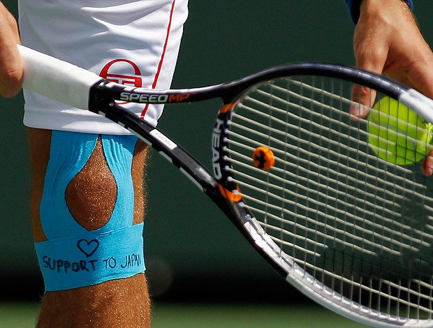Novak Djokovic Japão faixa tênis Indian Wells (Foto: Reuters)