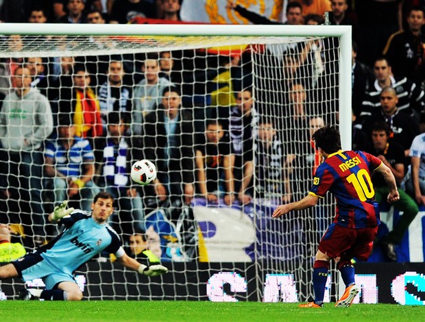 messi penaltil real madrid x barcelona (Foto: Getty Images)