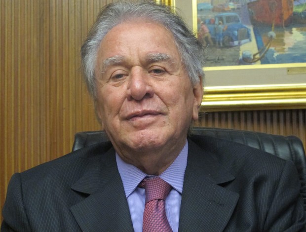 Juvenal Juvêncio presidente do São Paulo (Foto: Julyana Travaglia/GLOBOESPORTE.COM)