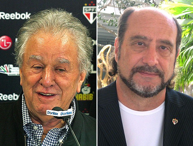 montagem candidatos São Paulo Juvenal Juvêncio e Edson Lapolla (Foto: Marcelo Prado / GLOBOESPORTE.COM)