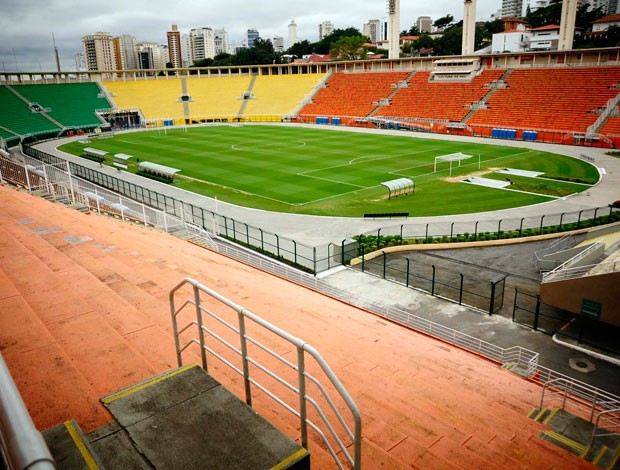 Visão que a torcida corinthiana vai ter no clássico de domingo pela semi final do Paulista 20011 (Foto: Marcos Ribolli / Globoesporte.com)