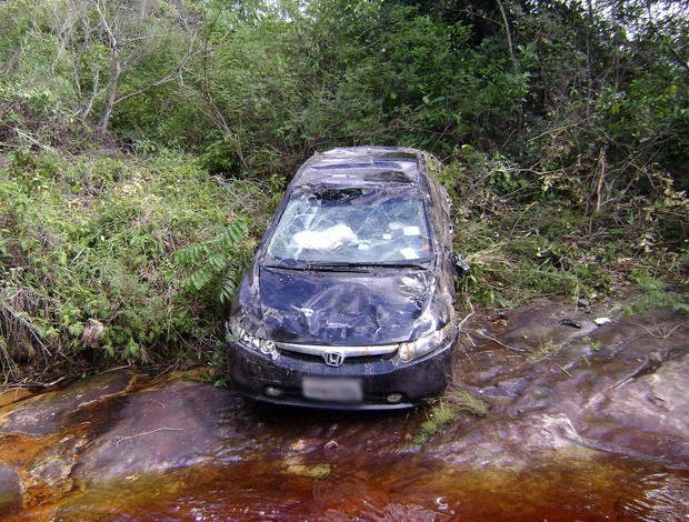 acidente de carro de Marcos, lateral do Bahia (Foto: Acervo pessoal do jogador)