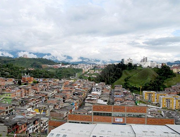 vista da cidade de Manizales (Foto: Adilson Barros / GLOBOESPORTE.COM)