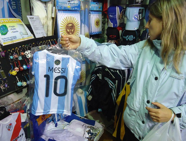 produtos messi maradona argentina (Foto: Marcos Felipe / Globoesporte.com)