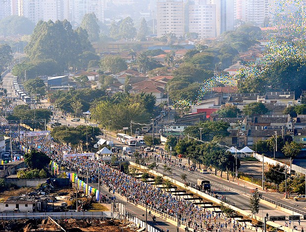 Maratona de São Paulo corrida de rua (Foto: Sérgio Shibuya / ZDL)