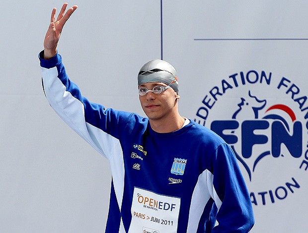 Cesar Cielo natação Open de Paris (Foto: Satiro Sodré / AGIF)