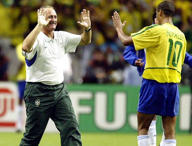 felipão rivado brasil 2002 (Foto: Agência Getty Images)