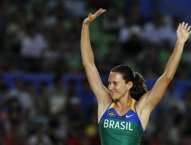 Salto com Vara Fabiana Murer feminino Mundial de Atletismo Daegu 2 (Foto: Reuters)