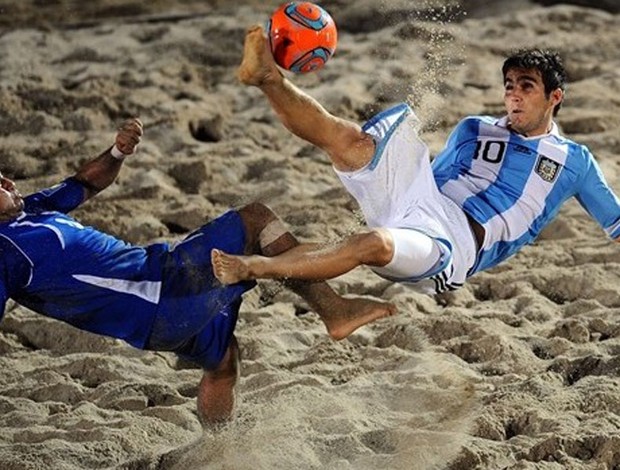 Futebol de Areia - El Salvador x Argentina (Foto: Divulgação/Site da Fifa)