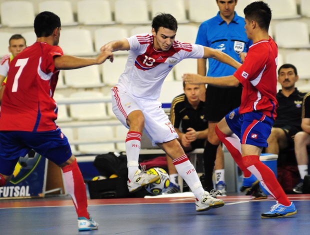 Shakirov, da Rússia, contra a Costa Rica no Grand Prix de Futsal (Foto: Cristiano Borges/CBFS)