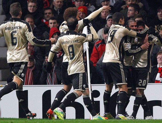 Nicolar Gaitan - Manchester United x Benfica (Foto: Reuters)