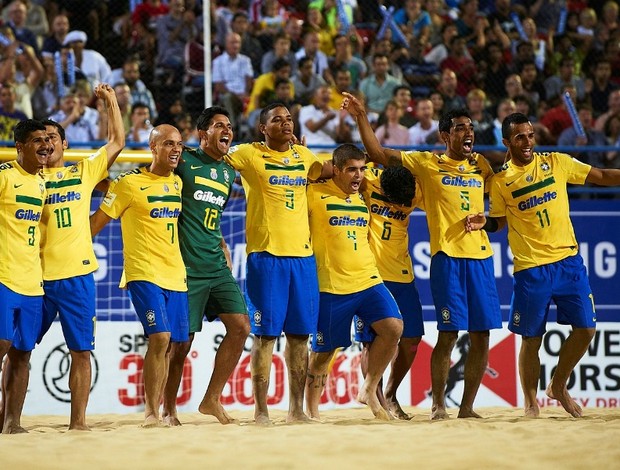Futebol de Areia Brasil Suíça (Foto: BSW/divulgação)