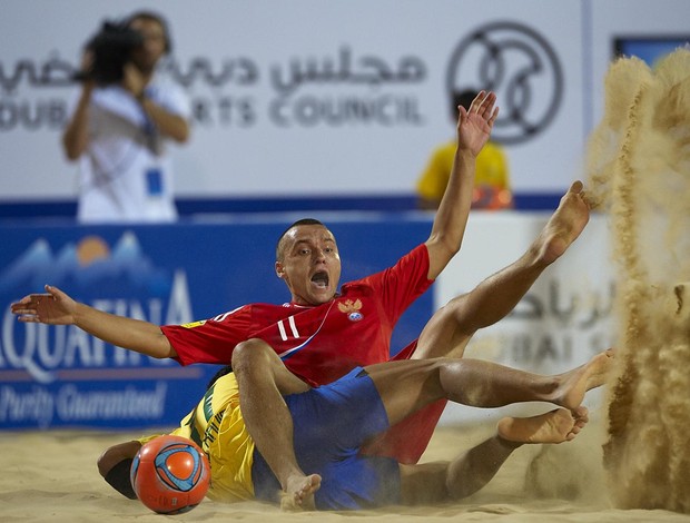brasil russia futebol de areia torneio de dubai (Foto: Divulgação/BSWW)