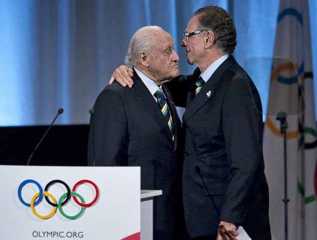 Olimpíadas Rio 2016 João Havelange e Carlos Arthur Nuzman (Foto: AP)