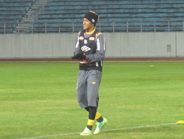 Treino do Santos, Neymar, no Japão (Foto: Adilson Barros / Globoesporte.com)