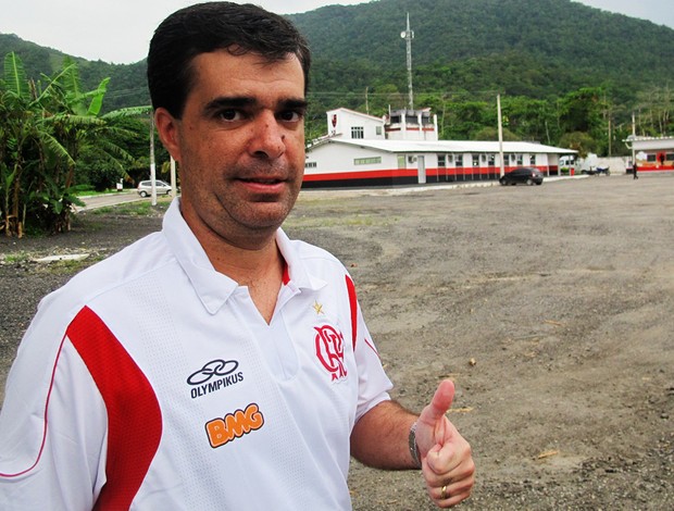 Lopes Junior  auxiliar técnico  Vanderlei Luxemburgo  Flamengo  (Foto: Janir Junior/Globoesporte.com)