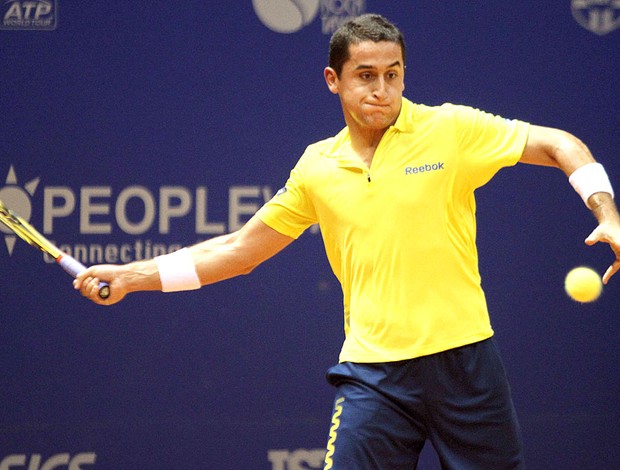 Nicolas Almagro na final de tênis do Brasil Open (Foto: Gaspar Nóbrega / Inovafoto)