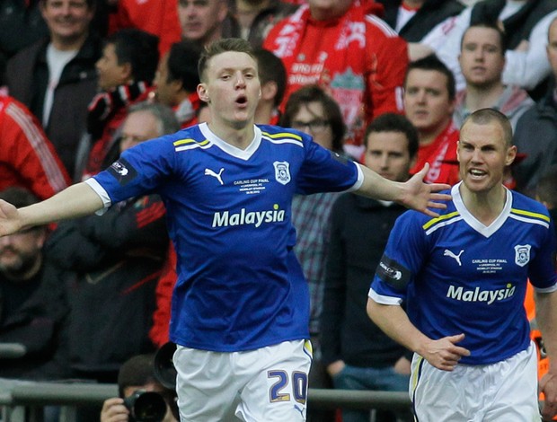 Joe Manson gol Cardiff (Foto: AP)