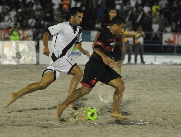 Vasco x Flamengo Copa Brasil de futebol de areia em Manaus (Foto: Antonio Lima)