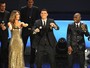 Thiago Silva ganha ‘Oscar’ do Calcio e dança hit de Teló durante cerimônia