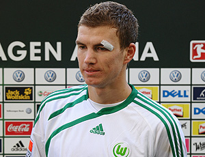 Edin Dzeko jogador do Wolfsburg 