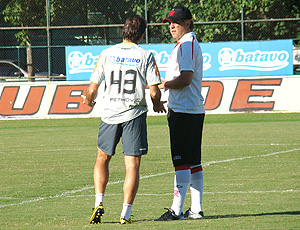 Petkovic e Rogério Lourenço, treino do Flamengo
