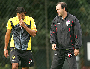 Ricardo Gomes e Washington, treino do são paulo