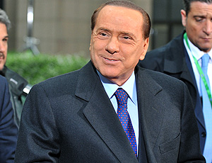 O premier italiano e proprietário do Milan, Silvio Berlusconi. (Foto: AFP)