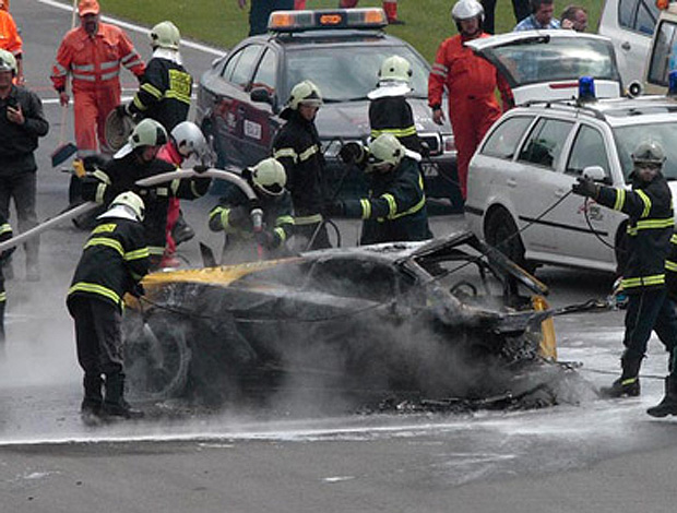 Giorgio Bartocci acidente Trofeo Lamborghini Brno República Tcheca
