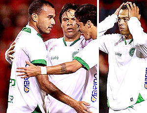 MONTAGEM - Roger, Renan e Mazola do Guarani, ex-jogadores do São Paulo
