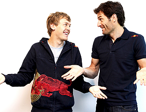 Sebastian Vettel e Mark Webber RBR selam a paz