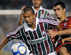 Mariano na partida do Fluminense contra o Vitória 