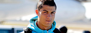 Cristiano Ronaldo no desembarque de Portugal 