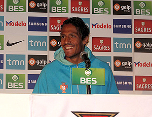 Bruno Alves de Portugal na coletiva de imprensa