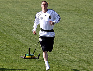 Bastian Schweinsteiger no treino da Alemanha