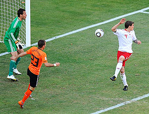 gol contra Dinamarca jogo  Holanda