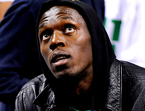 Bolt troca pistas pela quadra e vê a vitória dos Celtics sobre os Lakers (agência EFE)