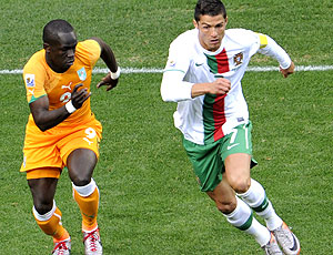Cristiano Ronaldo jogo Portugal contra Costa do Marfim