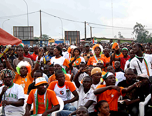 Torcida Abidjan Costa do Marfim