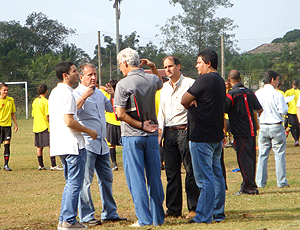 Direção técnica do Flamengo no treino
