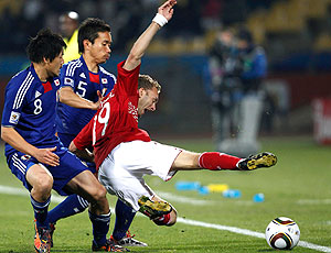 Dennis Rommedahl jogo Dinamarca contra Japão