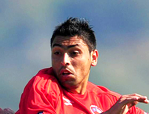 Fierro, jogador do Chile em jogo