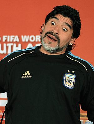 Maradona em coletiva