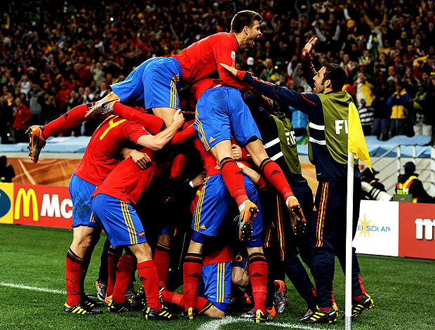 Espanha comemoração gol Villa