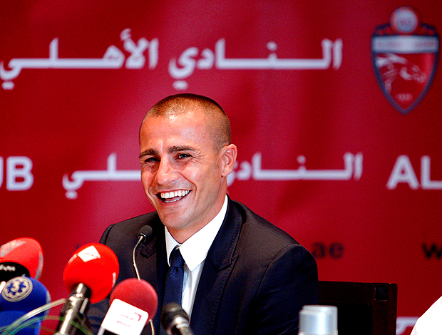 fabio cannavaro apresentado no Al Ahli