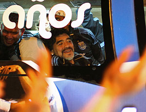 Maradona desembarque Argentina 
