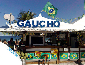 Quiosque Ronaldinho Gaucho praia